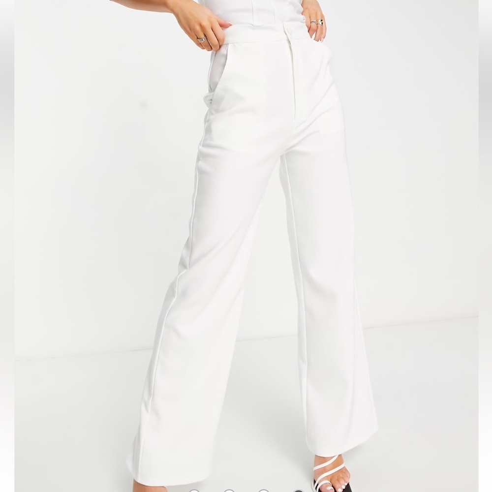 Saint Genies High Waisted Flare Leg Trousers
